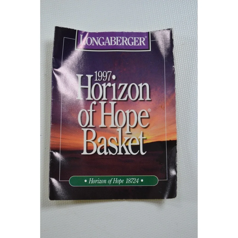 Longaberger 1997 Horizon Of Hope Basket Swivel Handle 5.5